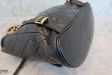Load image into Gallery viewer, CHANEL Matelasse chain back pack Lambskin Black/Gold hadware Back pack 700100056
