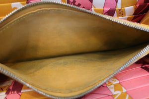 HERMES Azapp Long Silkin Epsom leather/Silk Soleil D Engraving Wallet 500100236