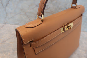 HERMES／エルメス ケリー32 クシュベル ナチュラル 〇Y刻印 ショルダーバッグ 700090013