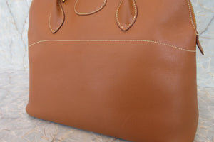 HERMES／エルメス ボリード35 クシュベル ゴールド ショルダーバッグ 700070110