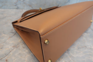 HERMES／エルメス ケリー32 クシュベル ナチュラル 〇Y刻印 ショルダーバッグ 700090013