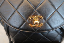 Load image into Gallery viewer, CHANEL Matelasse chain back pack Lambskin Black/Gold hadware Back pack 700100056
