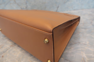 HERMES／エルメス ケリー32 クシュベル ナチュラル 〇Y刻印 ショルダーバッグ 700090013