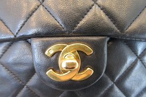 CHANEL/シャネル ミニマトラッセシングルフラップチェーンショルダーバッグ ラムスキン ブラック/ゴールド金具 ショルダーバッグ 700070066