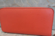 将图片加载到图库查看器，HERMES Azapp Long Silkin Epsom leather/Silk Rose jaipur T刻印 Wallet 500110136
