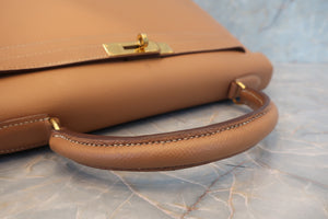 HERMES／エルメス ケリー32 クシュベル ナチュラル 〇Y刻印 ショルダーバッグ 700090013