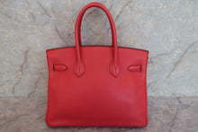 将图片加载到图库查看器，HERMES BIRKIN 30 Clemence leather Bougainvillier □O刻印 Hand bag 600080021
