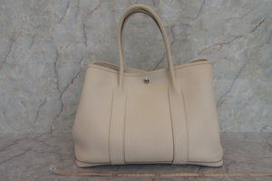 HERMES／エルメス ガーデンパーティPM ネゴンダ クレ X刻印 トートバッグ 700040086