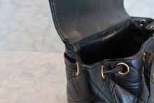 Load image into Gallery viewer, CHANEL Matelasse chain back pack Lambskin Black/Gold hadware Back pack 700100056
