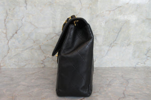 CHANEL/シャネル 中マトラッセシングルフラップチェーンショルダーバッグ ラムスキン ブラック/ゴールド金具 ショルダーバッグ 700080019