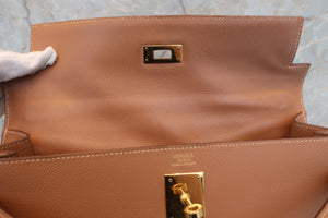HERMES／エルメス ケリー32 クシュベル ナチュラル 〇Y刻印 ショルダーバッグ 700090013