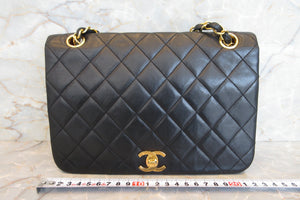 CHANEL/シャネル マトラッセチェーンショルダーバッグ ラムスキン ブラック/ゴールド金具 ショルダーバッグ 700010057