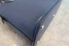 Load image into Gallery viewer, HERMES／BOLIDE 27 Chevre myzore goatskim Blue brighton □J Engraving Shoulder bag 800060148
