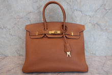 画像をギャラリービューアに読み込む, HERMES／エルメス バーキン35 トゴ ゴールド □G刻印 ハンドバッグ 800090054
