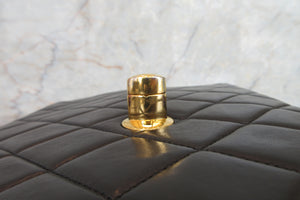 CHANEL/シャネル 中マトラッセシングルフラップチェーンショルダーバッグ ラムスキン ブラック/ゴールド金具 ショルダーバッグ 700080019