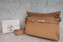 将图片加载到图库查看器，HERMES JYPSIERE 34 Clemence leather Tabac camel □L刻印 Shoulder bag 600110202
