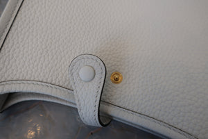 HERMES／エルメス エブリンTPM トリヨンクレマンス ニューホワイト W刻印 ショルダーバッグ 700020218