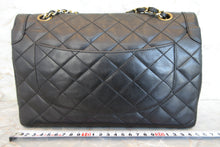画像をギャラリービューアに読み込む, CHANEL/シャネル パリ限定マトラッセダブルフラップチェーンショルダーバッグ ラムスキン ブラック/ゴールド金具 ショルダーバッグ 700070070
