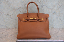 画像をギャラリービューアに読み込む, HERMES／エルメス バーキン35 トゴ ゴールド □G刻印 ハンドバッグ 800090054
