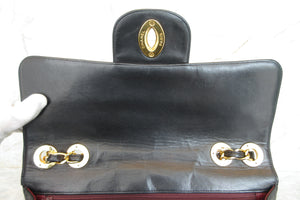 CHANEL/シャネル 中マトラッセシングルフラップチェーンショルダーバッグ ラムスキン ブラック/ゴールド金具 ショルダーバッグ 700080019