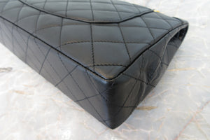 CHANEL/シャネル パリ限定マトラッセダブルフラップチェーンショルダーバッグ ラムスキン ブラック/ゴールド金具 ショルダーバッグ 700070070