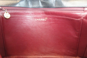 CHANEL/シャネル 中マトラッセシングルフラップチェーンショルダーバッグ ラムスキン ブラック/ゴールド金具 ショルダーバッグ 700080019
