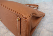 画像をギャラリービューアに読み込む, HERMES／エルメス バーキン35 トゴ ゴールド □G刻印 ハンドバッグ 800090054
