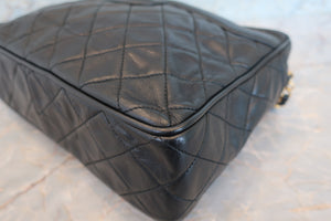 CHANEL Matelasse fringe chain shoulder bag Lambskin Black/Gold hadware Shoulder bag 700100061