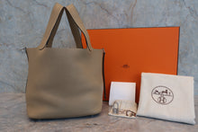 Load image into Gallery viewer, HERMES PICOTIN LOCK MM Clemence leather Trench X Engraving Hand bag 800060137
