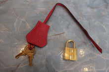 将图片加载到图库查看器，HERMES BIRKIN 30 Clemence leather Bougainvillier □O刻印 Hand bag 600080021
