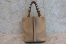 Load image into Gallery viewer, HERMES PICOTIN LOCK MM Clemence leather Trench X Engraving Hand bag 800060137
