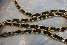 Load image into Gallery viewer, CHANEL Matelasse fringe chain shoulder bag Lambskin Black/Gold hadware Shoulder bag 700100061
