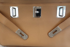 HERMES JYPSIERE 34 Clemence leather Tabac camel □L刻印 Shoulder bag 600110202