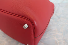 将图片加载到图库查看器，HERMES PICOTIN LOCK PM Clemence leather Rouge garance □Q刻印 Hand bag 600090109
