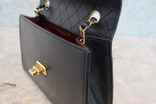 画像をギャラリービューアに読み込む, CHANEL/シャネル 2.55台形チェーンショルダーバッグ ラムスキン ブラック/ゴールド金具 ショルダーバッグ 700110122

