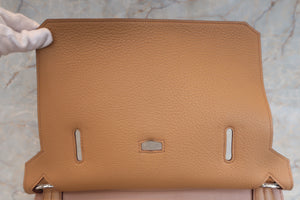 HERMES JYPSIERE 34 Clemence leather Tabac camel □L刻印 Shoulder bag 600110202