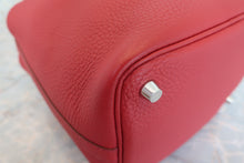 Load image into Gallery viewer, HERMES PICOTIN LOCK PM Clemence leather Rouge garance □Q Engraving Hand bag 600090109
