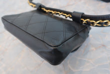 将图片加载到图库查看器，CHANEL/香奈儿 Vicolore 腰包 羊皮 Black/Gold hadware(黑色/金色金属) 腰包 600080020
