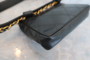 CHANEL/香奈儿 Vicolore 腰包 羊皮 Black/Gold hadware(黑色/金色金属) 腰包 600080020