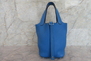 HERMES／エルメス ピコタンロックＰＭ トリヨンクレマンス ミコノス □O刻印 ハンドバッグ 700080051