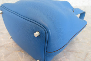 HERMES／エルメス ピコタンロックＰＭ トリヨンクレマンス ミコノス □O刻印 ハンドバッグ 700080051