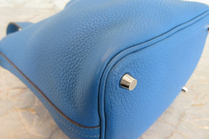 HERMES／エルメス ピコタンロックＰＭ トリヨンクレマンス ミコノス □O刻印 ハンドバッグ 700080051