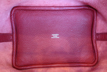 Load image into Gallery viewer, HERMES PICOTIN LOCK PM Clemence leather Rouge garance □Q Engraving Hand bag 600090109
