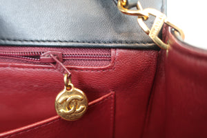 CHANEL/香奈儿 戴妃 CF 链条包 羊皮 Black/Gold hadware(黑色/金色金属) 肩背包 700060205