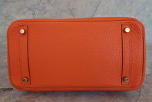 將圖片載入圖庫檢視器 HERMES／エルメス バーキン30 トリヨンクレマンス オレンジ □M刻印 ハンドバッグ 700070276
