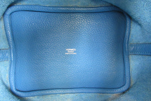 HERMES／エルメス ピコタンロックＰＭ トリヨンクレマンス ミコノス □O刻印 ハンドバッグ 700080051