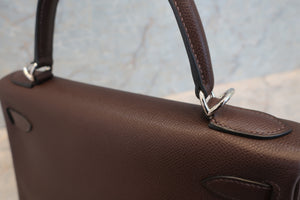 HERMES KELLY 28 Epsom leather Chocolat □H刻印 Shoulder bag 600100086