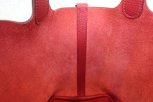 Load image into Gallery viewer, HERMES PICOTIN LOCK PM Clemence leather Rouge garance □Q Engraving Hand bag 600090109
