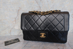 CHANEL/シャネル マトラッセチェーンショルダーバッグ ラムスキン ブラック/ゴールド金具 ショルダーバッグ 600110098