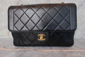 CHANEL/シャネル マトラッセチェーンショルダーバッグ ラムスキン ブラック/ゴールド金具 ショルダーバッグ 600110098